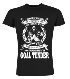 Ice Hockey Goalie T Shirt I forever Own the Title Goaltender