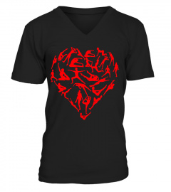 Valentines Day yoga Heart t shirt