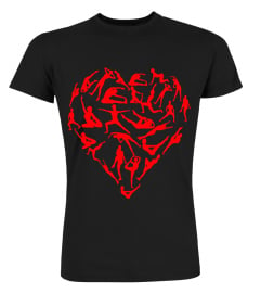 Valentines Day yoga Heart t shirt