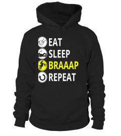 Eat Sleep Braaap Repeat T-Shirt For Dirt Bike Motocross