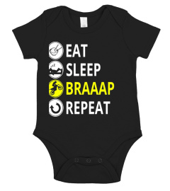 Eat Sleep Braaap Repeat T-Shirt For Dirt Bike Motocross