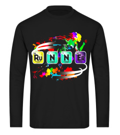 Runner Periodic Table Chemistry T shirt Gift Running