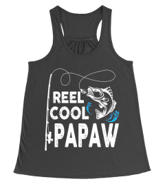 Reel Cool Papaw Shirt Fishing Birthday Men Fathers Day Gifts