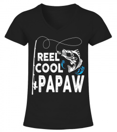 Reel Cool Papaw Shirt Fishing Birthday Men Fathers Day Gifts