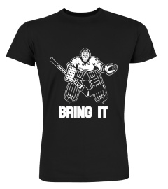 Funny Ice Hockey Player Gift Goalie Apparel Graphic T Shirt