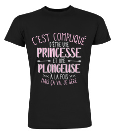 C'est compliqué d'être une princesse et une plongeuse à la fois mais ça va, je gère | Cadeau T-Collector®