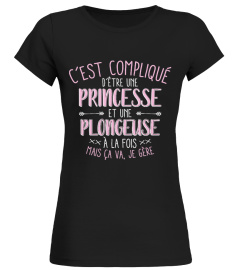 C'est compliqué d'être une princesse et une plongeuse à la fois mais ça va, je gère | Cadeau T-Collector®