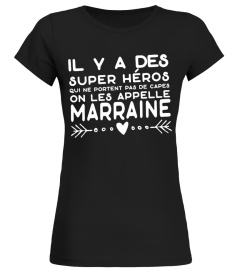 ✪ Marraine super héros t-shirt humour ✪