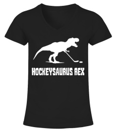 Hockeysaurus Rex: Funny T-Rex T-Shirt For Ice Hockey Fans