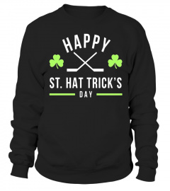 St. Patricks Day Hockey Shirt - Saint Hat Trick's Day