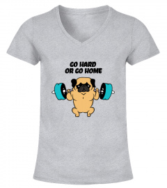Pug - Go Hard Or Go Home T Shirts