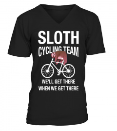 Sloth Cycling Team - Lazy Sloth Sleeping On Bicycle T Shirt
