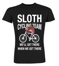 Sloth Cycling Team - Lazy Sloth Sleeping On Bicycle T Shirt