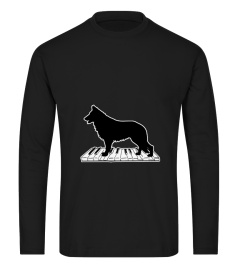 German Shepherd Playing Piano Music