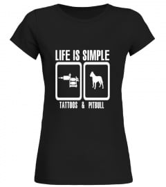 Life Is Simple Tattoos And Pitbull