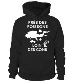 près des poissons