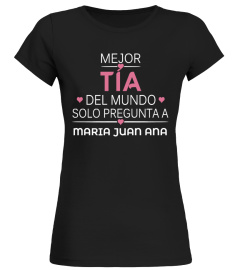 MEJOR TÍA DEL MUNDO SOLO PREGUNTA A CAMISETA PERSONALIZADA