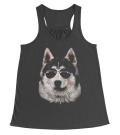 T-SHIRT, SWAG SIBERIAN HUSKY IN AVIATOR 