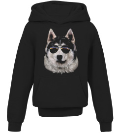 T-SHIRT, SWAG SIBERIAN HUSKY IN AVIATOR 