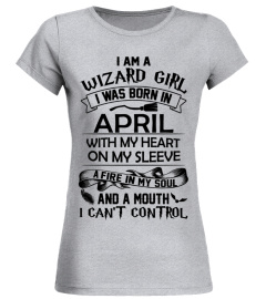 HARRY POTTER APRIL GIRL WIZARD A MOUTH CAN'T CONTROL T-SHIRT