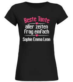 BESTE TANTE ALLER ZEITEN PERSONALISIERTE SHIRT