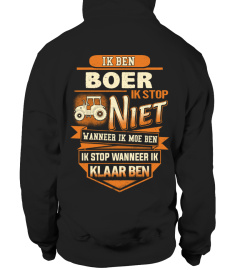 IK BEN BOER IK STOP NIET