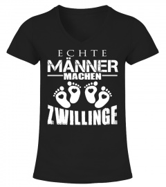 ECHTE MANNER MACHEN ZWILLINGE T-SHIRT
