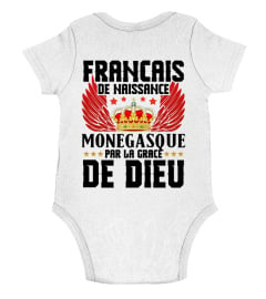 TSHIRT SUPPORTER FOOT FOOTBALL AS MONACO - FRANÇAIS DE NAISSANCE MONÉGASQUE PAR LA GRACE DE DIEU