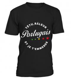 TEEZILY T-Shirt Homme Je vis en France mais Mon cœur est au Portugal 