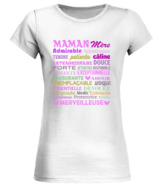 Maman Mère Admirable Attentionnée Tendre Patiente Câline Extraordinaire Douce Forte... | Cadeau T-Collector®