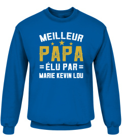 MEILLEUR PAPA ÉLU PAR T-SHIRT PERSONNALISÉ