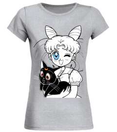 ANIME SHIRTS-SAILOR MOON-CAT-02