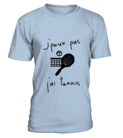 T-shirt j'peux pas j'ai tennis