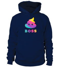 RAINBOW POOP BOSS EMOJI T-SHIRT UNICORN 