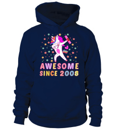 AWESOME SINCE 2008 SHIRT UNICORN TENTH G