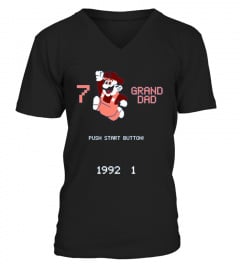  7 Grand Dad Push Start Button 1992 1 Funny Meme T shirt