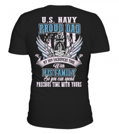 Navy Proud Dad Shirt - Sacrifices