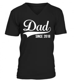 Customize year Dad since tshirt new dad