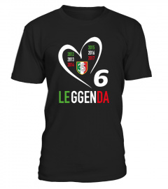 Juventus T-shirt celebrativa 35 “6 leggenda” - BLACK&GREY