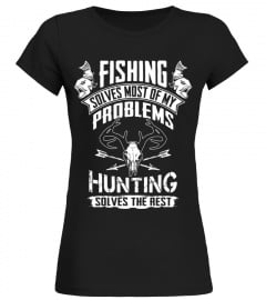 Mens Funny Fishing Hunting T-Shirt