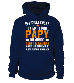 OFFICIELLEMENT LE MEILLEUR PAPY DU MONDE TSHIRT PERSONNALISÉ