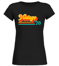 Vintage '78 Classic 1978 T-Shirt 78th / 39th Birthday Gift