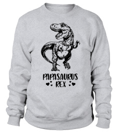 Papasaurus Rex Funny Fathers day Shirt