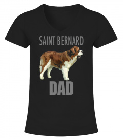 SAINT BERNARD DAD DOG LONG SLEEVE SHIRT