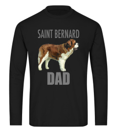 SAINT BERNARD DAD DOG LONG SLEEVE SHIRT