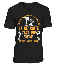 La retraite c'est TOP : Tongues Olives Pastis | Cadeau T-Collector®