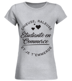 T-shirt Étudiante commerce  Chieuse