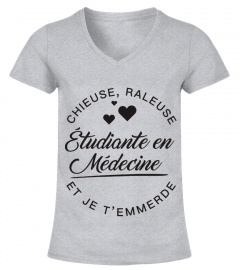 T-shirt Étudiante Médecine  Chieuse