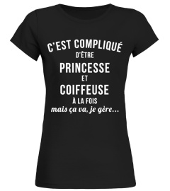 T-shirt Princesse - Coiffeuse