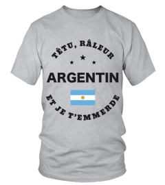 T-shirt têtu, râleur - Argentin